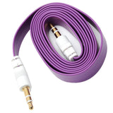 Max 3.5mm Jack Male to Male Audio Cable Cord for Computer Mobile Phone Purple