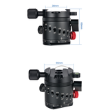 Max Camera Tripods Panoramic Indexing Rotator Ball Head with Quick Release Plate