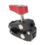 Max Super Crab Clamp Mount w/ 1/4inch & 3/8inch Thread for DSLR Camera Magic Arm