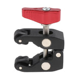 Max Super Crab Clamp Mount w/ 1/4inch & 3/8inch Thread for DSLR Camera Magic Arm