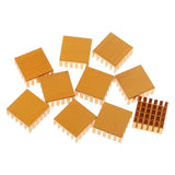 Max Maxb 10PCS Aluminum Heatsink Cooling Fin Heatsink Cooler,22x22x10mm,Aluminum