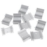 Max Maxb 10 Pieces Aluminium Heat Sink Kit for IC Circuit Board,Motherboard,Triode