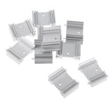 Max Maxb 10 Pieces Aluminium Heat Sink Kit for IC Circuit Board,Motherboard,Triode