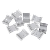 Max Maxb 10 Pieces Aluminium Heat Sink Kit for IC Circuit Board,Motherboard,Triode