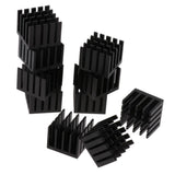 Max Maxb 20x20x16mm Aluminum Heat Sink Heatsink Cooler Fin Black