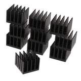 Max Maxb 20x20x16mm Aluminum Heat Sink Heatsink Cooler Fin Black