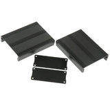 Max Extruded Aluminum Enclosure PCB Cooling Flat Box Case DIY 100x76x35mm Black