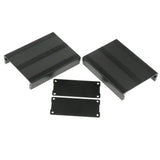 Max Extruded Aluminum Enclosure PCB Cooling Flat Box Case DIY 100x76x35mm Black