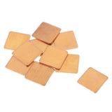 Max 10 Pieces GPU CPU Thermal Heatsink Copper Pad, 0.59x0.59x0.02inch