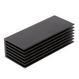 Max NVMe M.2 SSD Aluminum Heatsink Solid State Drive Cooler Cooling Fin - Black