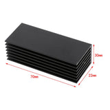 Max NVMe M.2 SSD Aluminum Heatsink Solid State Drive Cooler Cooling Fin - Black