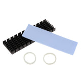 Max Aluminum Cooling Heatsink w Thermal Pad For N80 NVME M.2 NGFF 2280 PCI-E SSD