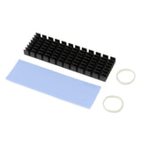 Max Aluminum Cooling Heatsink w Thermal Pad For N80 NVME M.2 NGFF 2280 PCI-E SSD