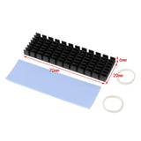 Max Aluminum Cooling Heatsink w Thermal Pad For N80 NVME M.2 NGFF 2280 PCI-E SSD