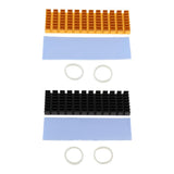 Max Aluminum Cooling Heatsink w Thermal Pad For N80 NVME M.2 NGFF 2280 PCI-E SSD