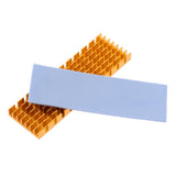 Max Aluminum M.2 2280 SSD Cooling Kit Heatsink Cooler with Thermal Pad - Golden