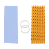 Max Aluminum M.2 2280 SSD Cooling Kit Heatsink Cooler with Thermal Pad - Golden