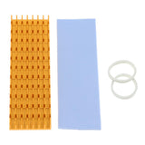 Max Aluminum M.2 2280 SSD Cooling Kit Heatsink Cooler with Thermal Pad - Golden