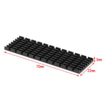 Max M.2 2280 SSD Aluminum Heatsink Solid State Drive Cooler Cooling Fin - Black