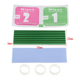 Max M.2 2280 NVME SSD Solid State Drive Heat Sink Thermal Pad Cooling Set Green