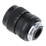 Max 25mm f/1.4 CCTV Lens + C-m4/3 Extension Tube + 2x Macro Adapter Ring Black