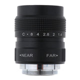 Max 25mm f/1.4 CCTV Lens + C-m4/3 Extension Tube + 2x Macro Adapter Ring Black