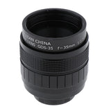 Max 35mm CCTV Lens + Macro Adapter Rings + C-M4/3 Extension Tube Adapter Black