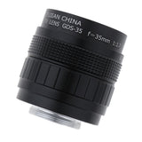 Max 35mm CCTV Lens + Macro Adapter Rings + C-M4/3 Extension Tube Adapter Black