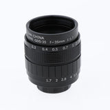 Max 35mm CCTV Lens + Macro Adapter Rings + C-M4/3 Extension Tube Adapter Black