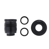 Max 35mm CCTV Lens + Macro Adapter Rings + C-M4/3 Extension Tube Adapter Black