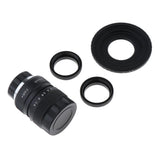 Max 25mm f1.4 CCTV Lens+C Mount Adapter+2 Macro Rings for Fuji FX Camera Black