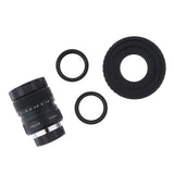 Max 25mm f1.4 CCTV Lens+C Mount Adapter+2 Macro Rings for Fuji FX Camera Black