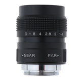 Max 25mm f1.4 CCTV Lens+C Mount Adapter+2 Macro Rings for Pentax Q Camera Black