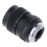 Max 25mm f1.4 CCTV Lens+C Mount Adapter+2 Macro Rings for Pentax Q Camera Black