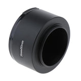 Max 35mm Metal Screw Lens Hood for 35mm f1.7 50mm f1.4 CCTV TV +46mm Lens Cap  Black