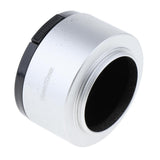 Max 35mm Metal Screw Lens Hood for 35mm f1.7 50mm f1.4 CCTV TV +46mm Lens Cap Silver
