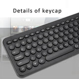 Max Ultra thin Keyboard Multimedia Wired USB 96 Keys Office Keyboard Light Green