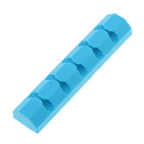 Max Charge Cable Holder Desk Cable Winder Clips Organizer Cord Management Blue