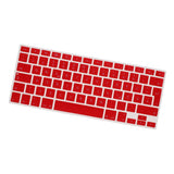 Max German Keyboard Protective Film Cover for Macbook European Version 13/15-Red