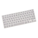 Max German Phonetic Keyboard Protective Film for 13/15inch Macbook   white