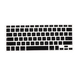 Max Spanish Phonetic Keyboard Protective Film Cover for 13 inch Macbook - Black