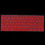 Max Spanish Phonetic Keyboard Protective Film for 12 inch Macbook red