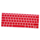Max Spanish Phonetic Keyboard Protective Film for 12 inch Macbook red