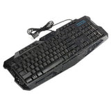 Max 3 Colors Backlit Gaming Keyboard with Fire Cracks Pattern Black With Fire Cracks