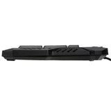 Max 3 Colors Backlit Gaming Keyboard with Fire Cracks Pattern Black With Fire Cracks