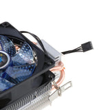 Max Quiet CPU Cooling Fan 4 Pin Wire 12 LED RGB CPU Cooler Heatsink Blue