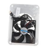 Max 120mm 5V USB Silent Cooling Fan Fit for Router/Set-top Box Universal Silver