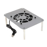 Max 120mm 5V USB Silent Cooling Fan Fit for Router/Set-top Box Universal Silver