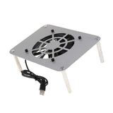 Max 120mm 5V USB Silent Cooling Fan Fit for Router/Set-top Box Universal Silver