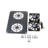 Max 120mm USB Router Cooler for Netgear R8500/R6220/R6900/R7000 Silvery Grey